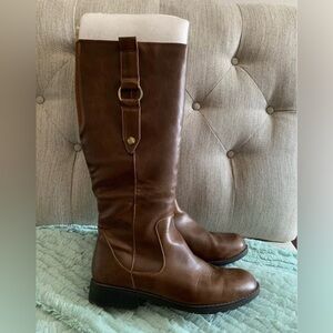 Brown Knee-High Riding Boots